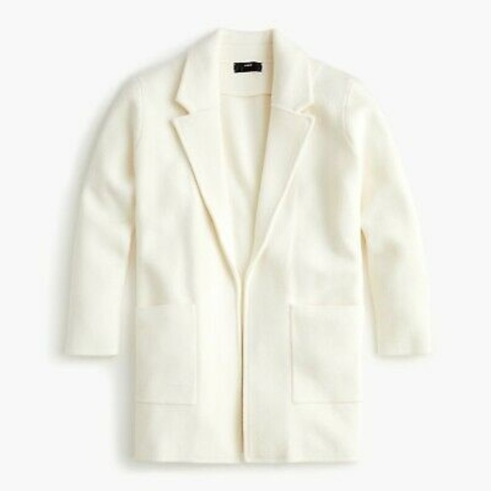 J. Crew Sophie Open-Front Sweater-Blazer
